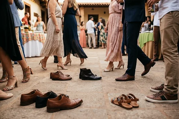 Diversos sapatos expostos para escolha, representando variedade de opções em Barreiras.