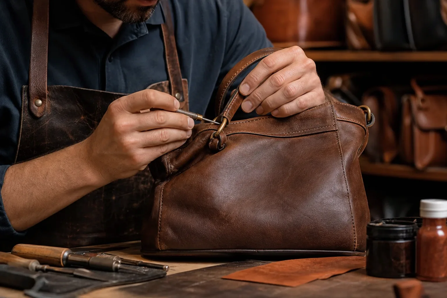 Reforma de bolsas de couro em Barreiras